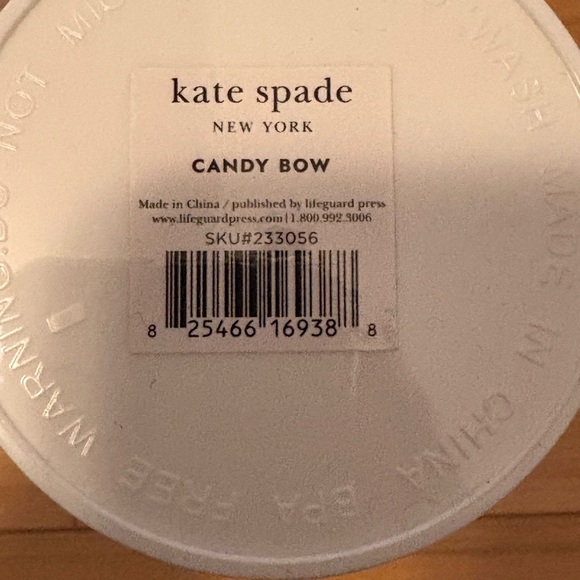 🎀 Kate Spade Red and Pink Ribbon Bow Tumbler with Straw NEW Giftable - Picture 7 of 7